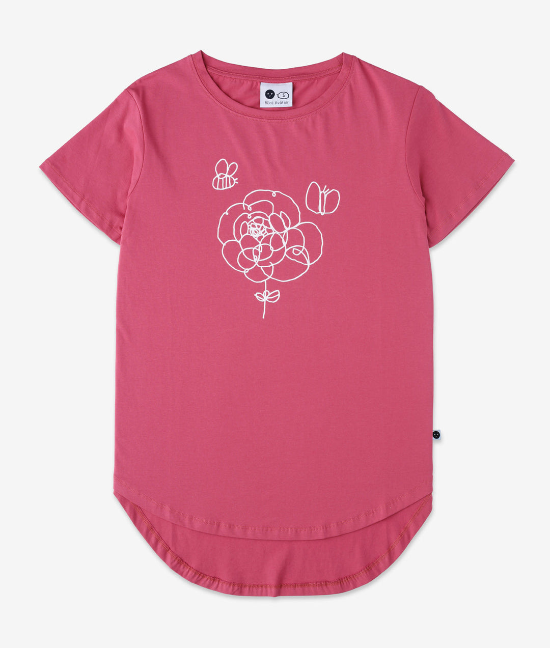 Nicehuman Flower Line Art Tee