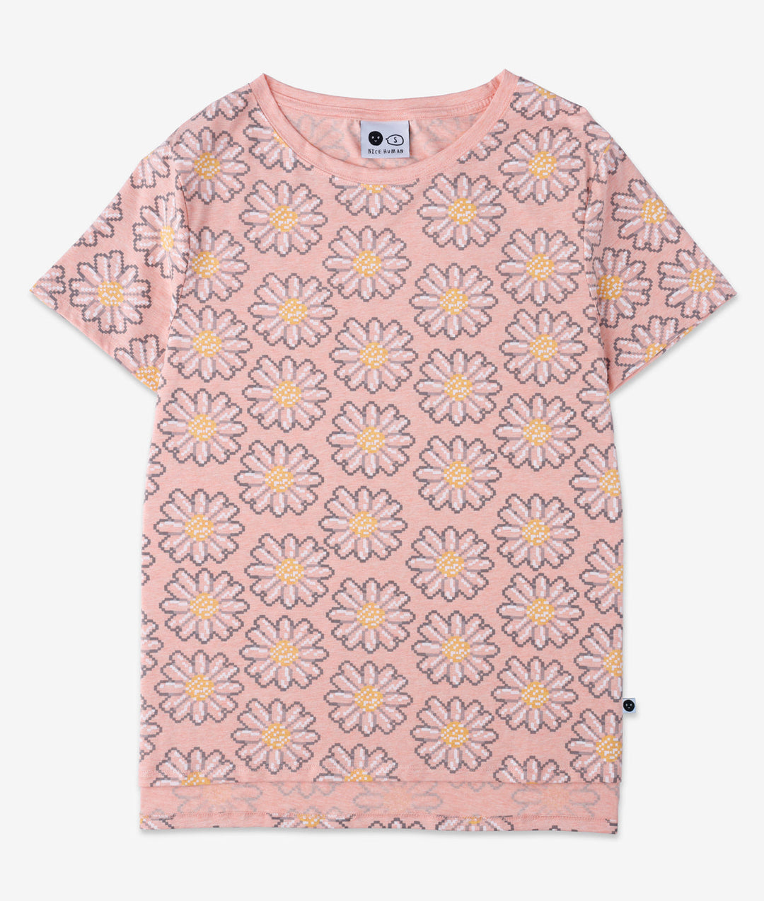 Nicehuman Pixelled Flower Tee