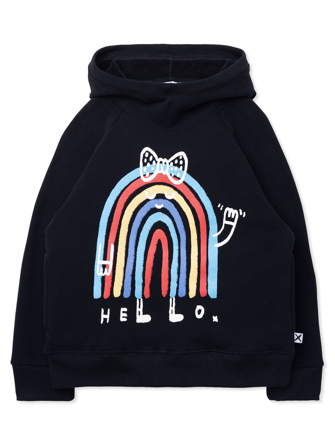 Minti Hello Rainbow Furry Hood