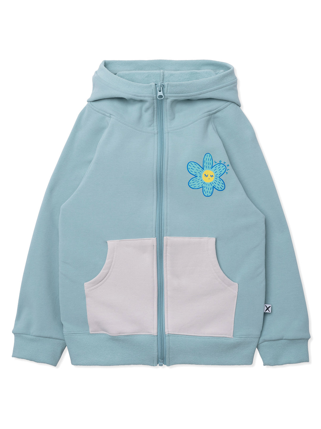 Minti Sleepy Flower Furry Zip Up