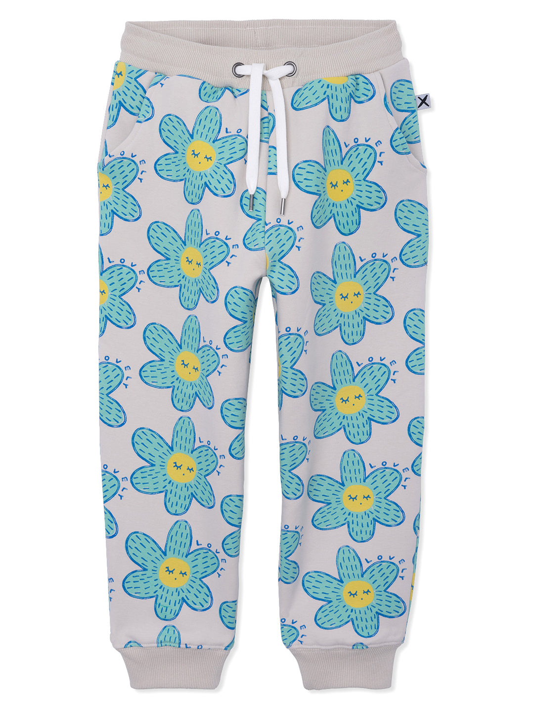 Minti Sleepy Flowers Furry Trackies