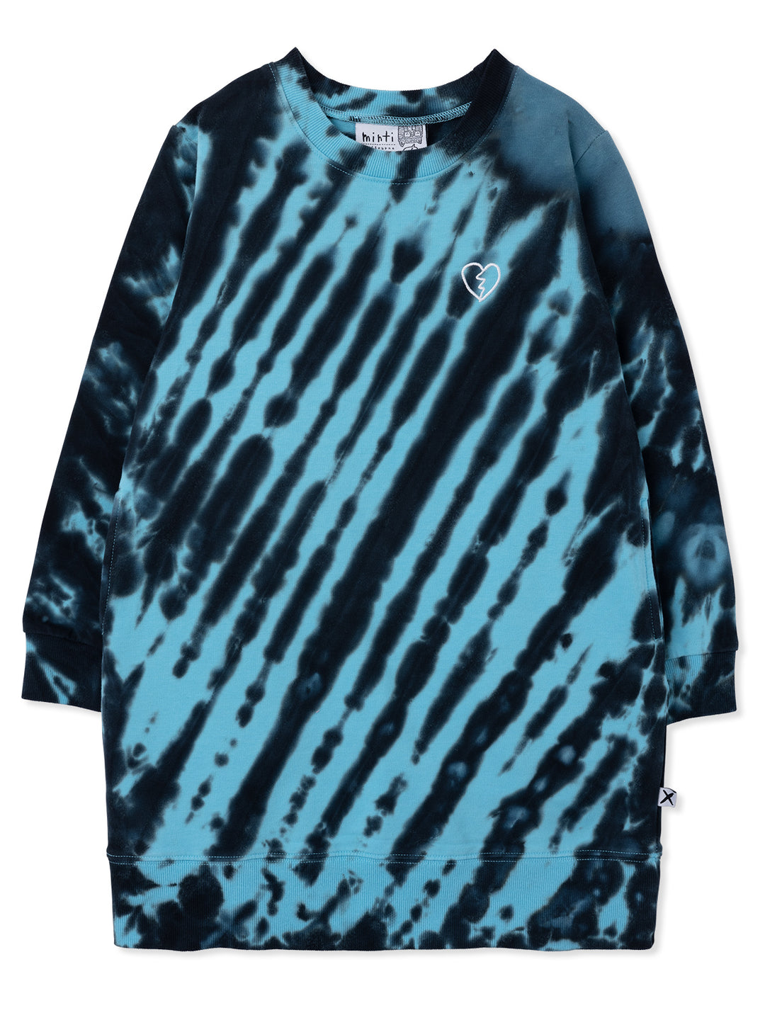 Minti Sketched Heart Tie Dye Dress