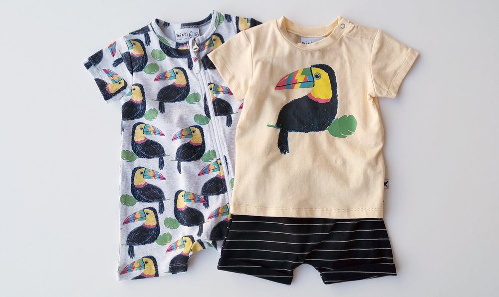 Minti Toucan Party Zippy Suit