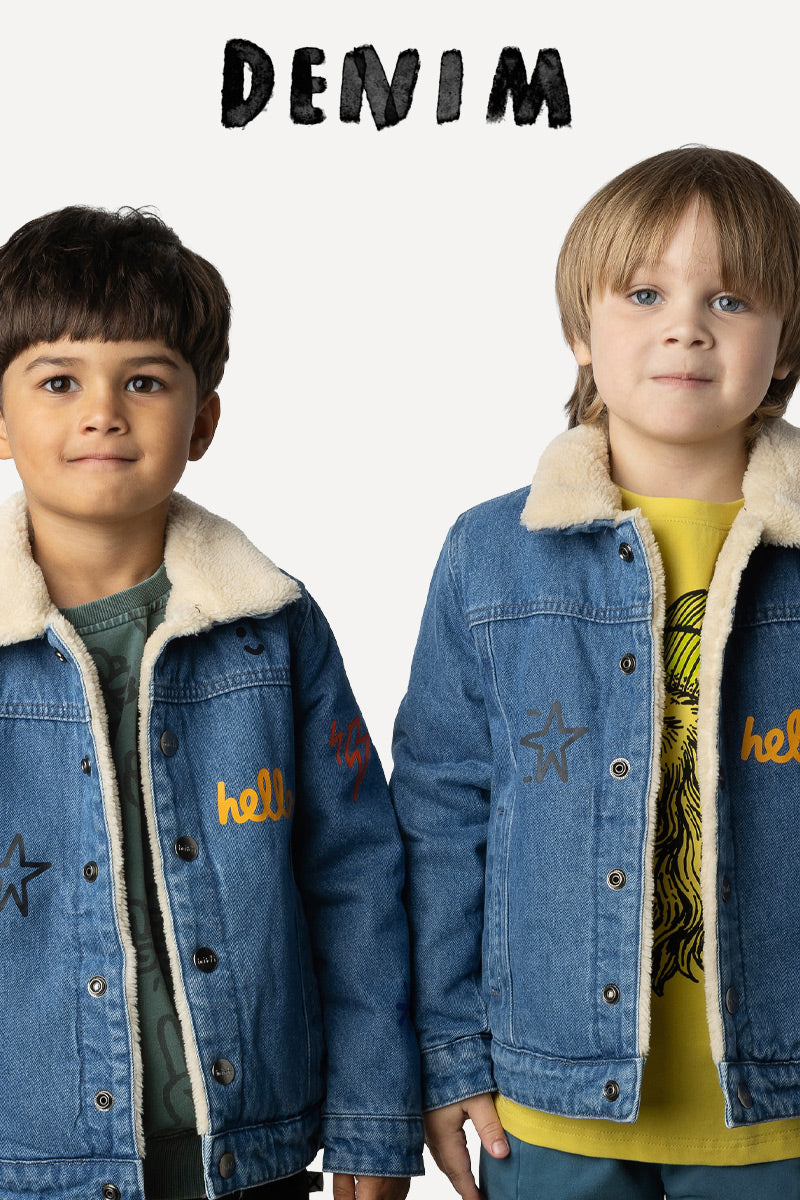 Kids denim jackets from Minti