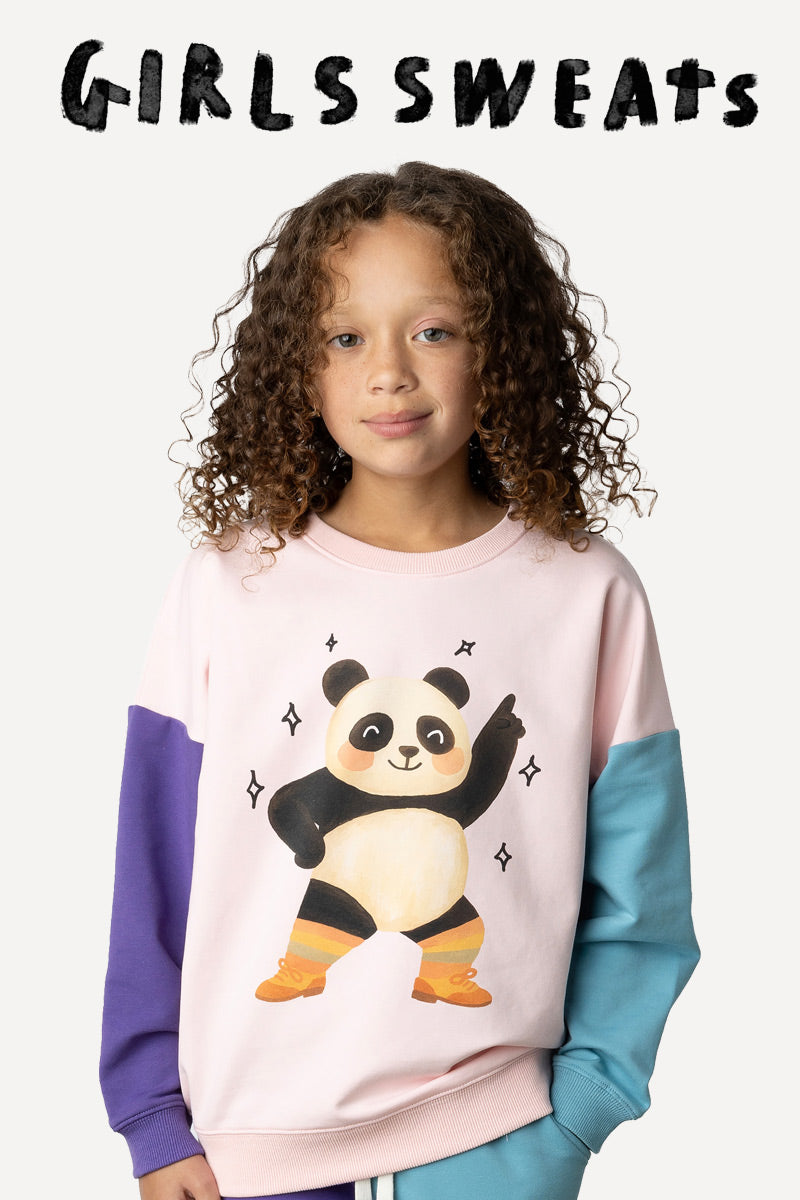 Girls jumpers, kids crew sweatshirts from Minti