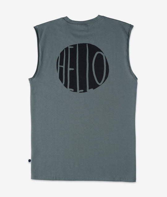 Nicehuman Hello Stamp Sleeveless Tee