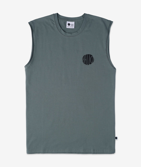 Nicehuman Hello Stamp Sleeveless Tee