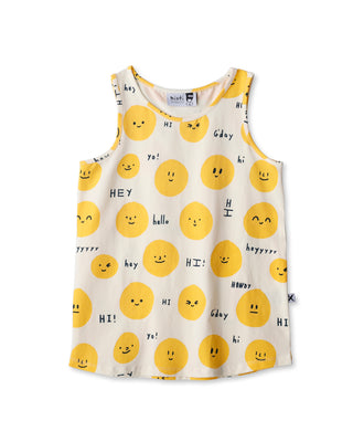 Minti Hello Faces Singlet