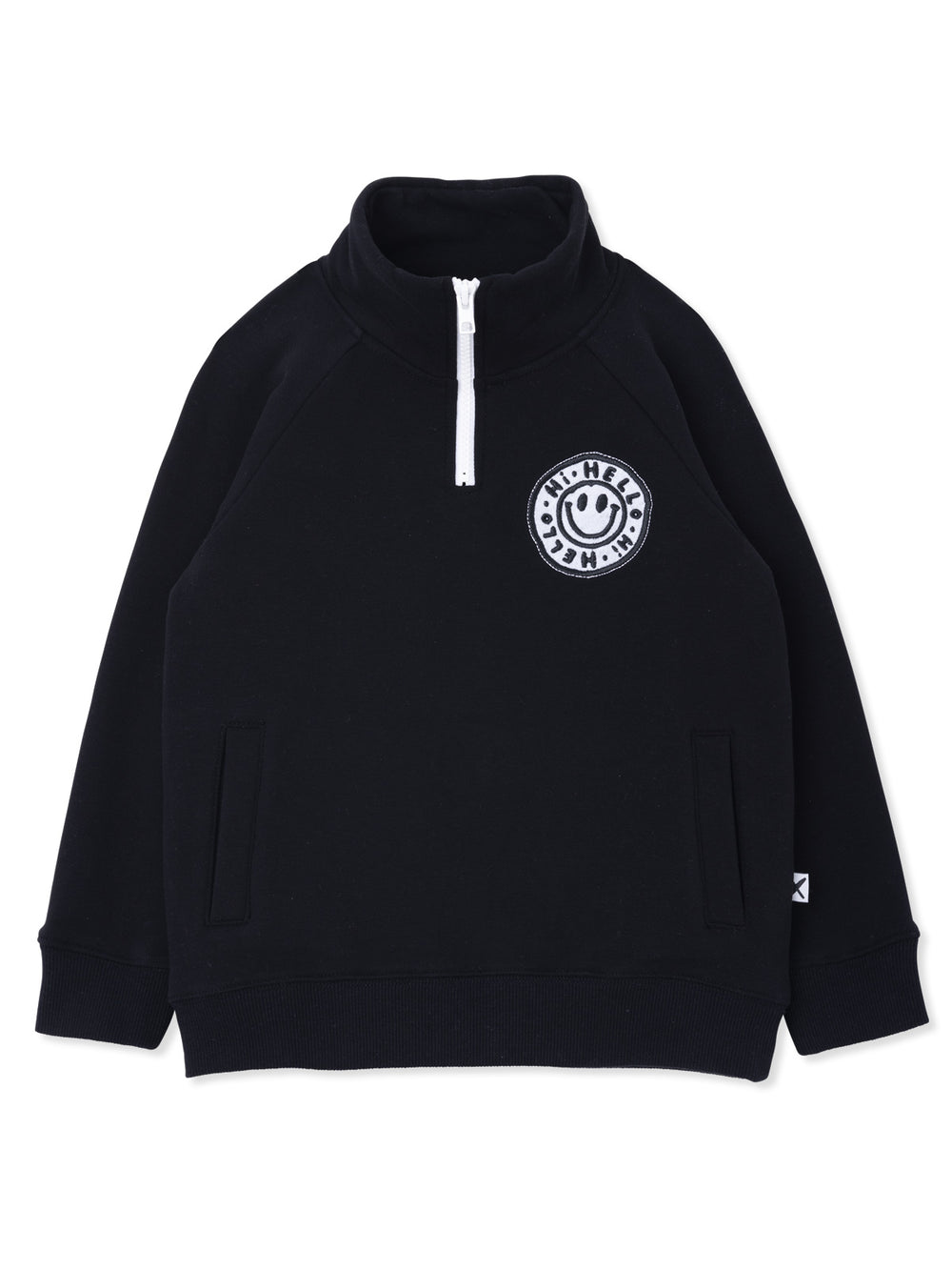 Minti Happy Furry Half Zip Crew