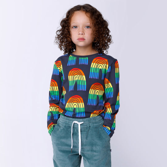 Minti Stripey Rainbow Tee