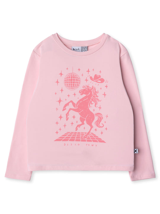 Minti kids clothing. Boxy style long sleeved tee. 190 Gram // 95% Cotton // 5% Elastane.