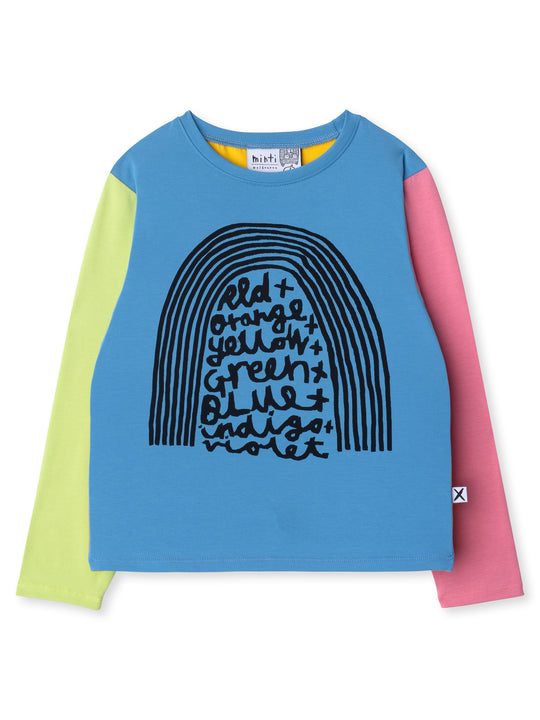 Minti kids clothing. Boxy style long sleeved tee. 190 Gram // 95% Cotton // 5% Elastane.