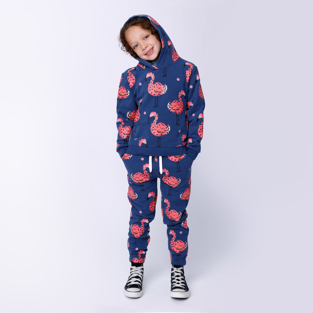 Minti Flamingo Party Furry Trackies