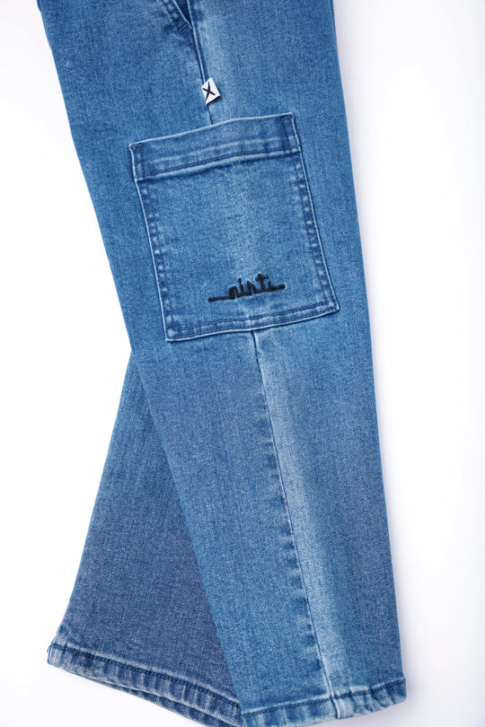 Minti Denim Cargo Jeans