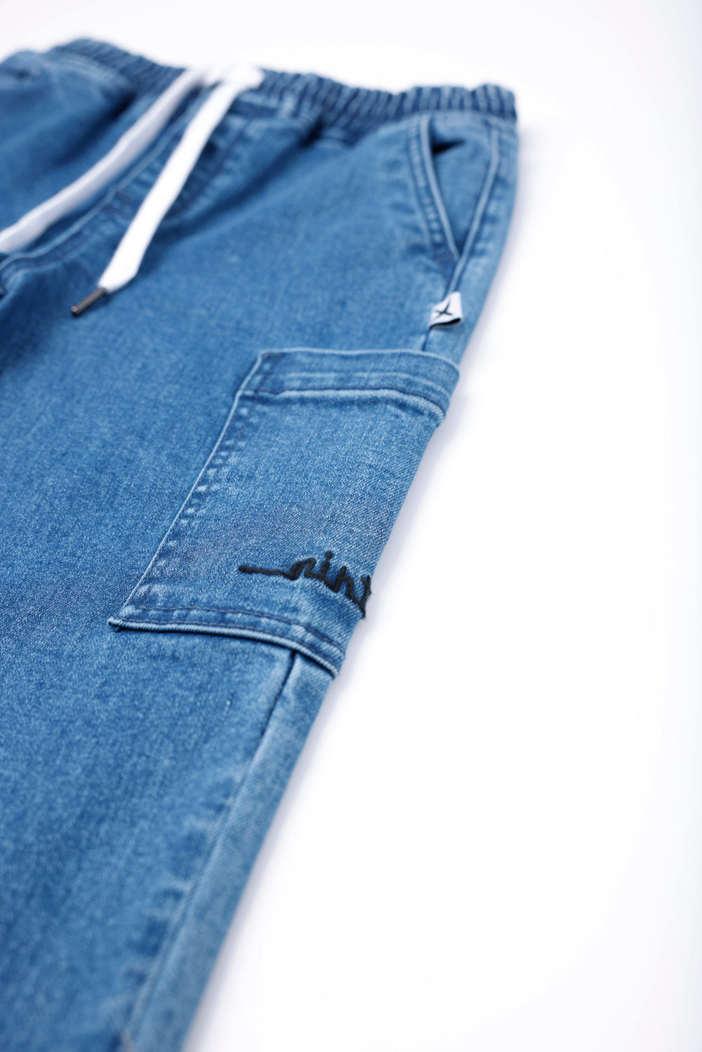 Minti Denim Cargo Jeans