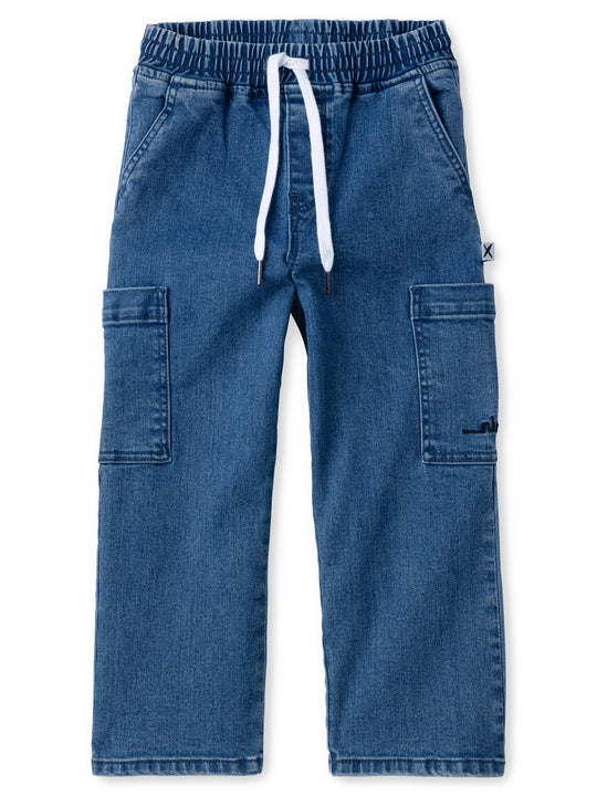Minti Denim Cargo Jeans