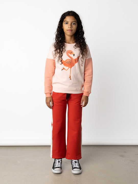 Minti kids clothing. Super cosy oversized fit crew with drop shoulder detail. 2x2 Rib at the neck, hem and cuffs. 330 Gram // Brushed Inside // 95% Cotton // 5% Elastane.