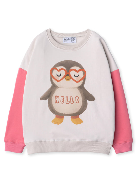 Minti kids clothing. Super cosy oversized fit crew with drop shoulder detail. 2x2 Rib at the neck, hem and cuffs. 330 Gram // Brushed Inside // 95% Cotton // 5% Elastane.