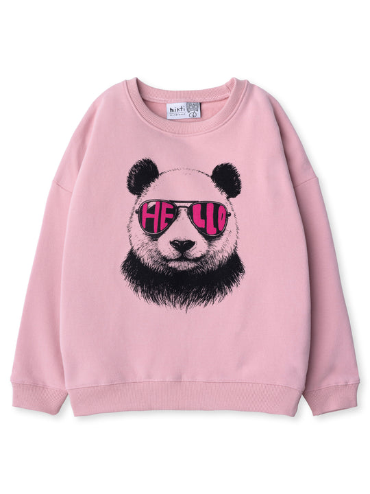 Minti kids clothing. Super cosy oversized fit crew with drop shoulder detail. 2x2 Rib at the neck, hem and cuffs. 330 Gram // Brushed Inside // 95% Cotton // 5% Elastane.