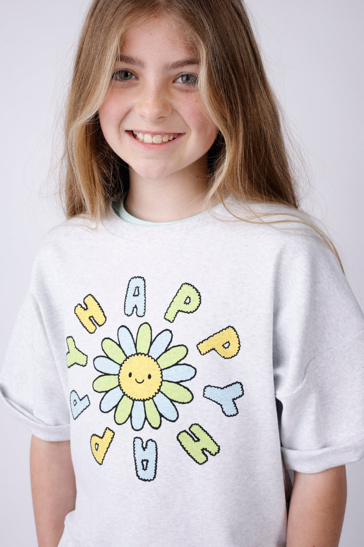 Minti Happy Happy Short Sleeve Crew