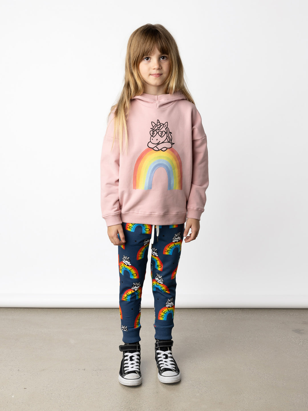 Minti kids clothing. Super cosy oversized fit hoodie with drop shoulder detail. 2x2 Rib on the hood edge, hem and cuffs. 330 Gram // Brushed Inside // 95% Cotton // 5% Elastane.