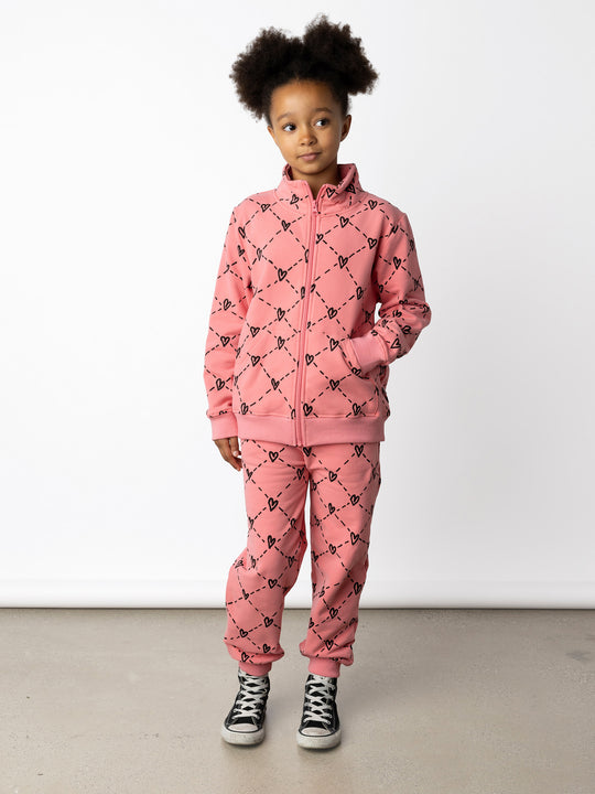 Minti Heart Diamonds Furry Trackies