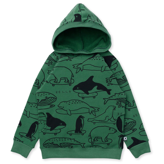 Minti Surf Skate Animals Furry Hood