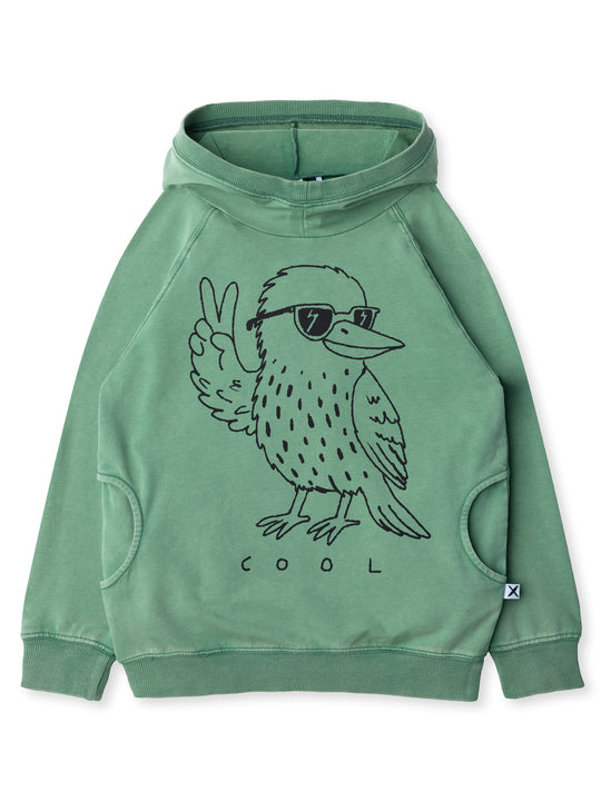Minti kids clothing. Super comfy hoodie with side pockets and higher neck - perfect for cold days! 260 Gram // 95% Cotton // 5% Elastane.