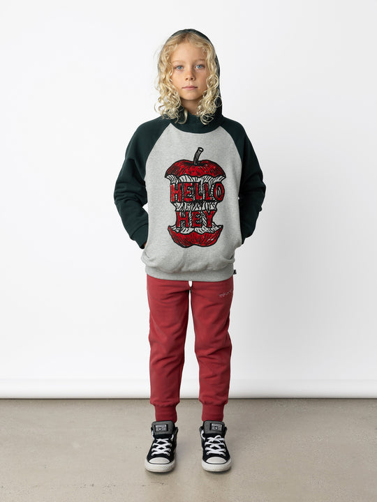 Minti kids clothing. Super comfy hoodie with side pockets and higher neck - perfect for cold days! 330 Gram // Brushed Inside // 95% Cotton // 5% Elastane.