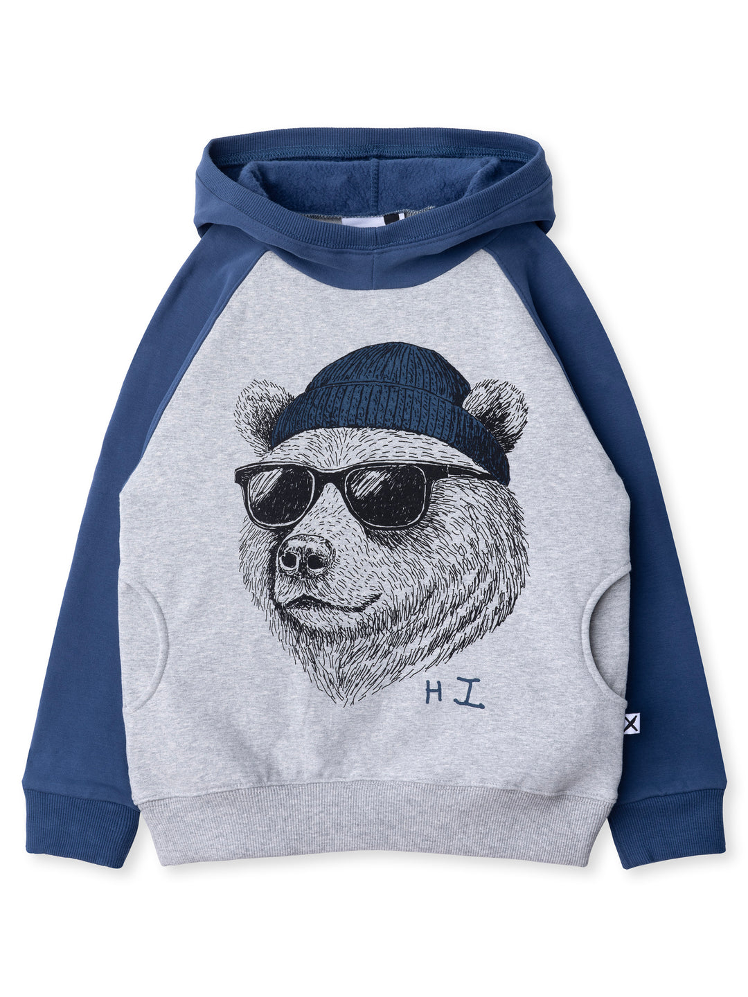 Minti kids clothing. Super comfy hoodie with side pockets and higher neck - perfect for cold days! 330 Gram // Brushed Inside // 95% Cotton // 5% Elastane.