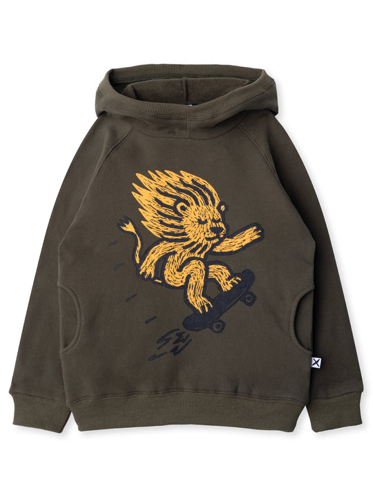 Minti kids clothing. Super comfy hoodie with side pockets and higher neck - perfect for cold days! 330 Gram // Brushed Inside // 95% Cotton // 5% Elastane.