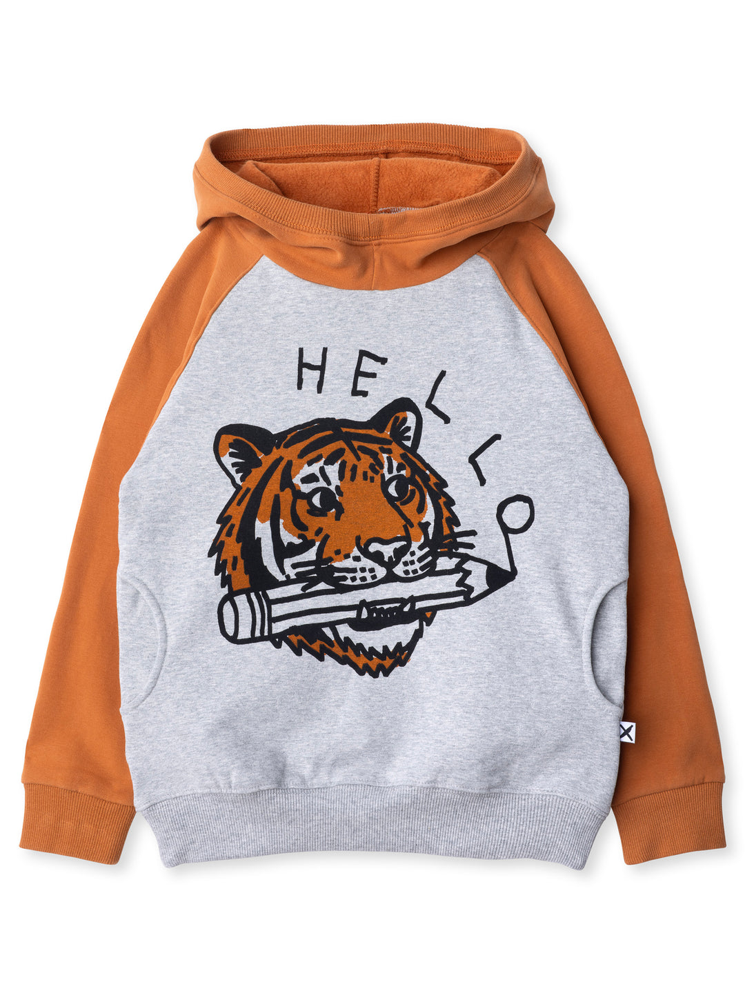 Minti kids clothing. Super comfy hoodie with side pockets and higher neck - perfect for cold days! 330 Gram // Brushed Inside // 95% Cotton // 5% Elastane.