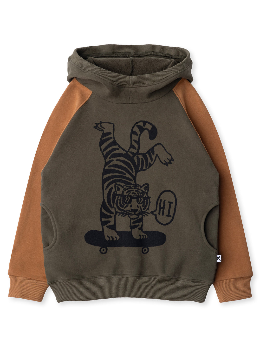 Minti kids clothing. Super comfy hoodie with side pockets and higher neck - perfect for cold days! 330 Gram // Brushed Inside // 95% Cotton // 5% Elastane.