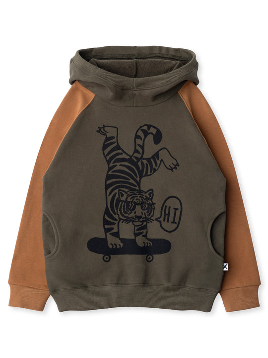 Minti kids clothing. Super comfy hoodie with side pockets and higher neck - perfect for cold days! 330 Gram // Brushed Inside // 95% Cotton // 5% Elastane.
