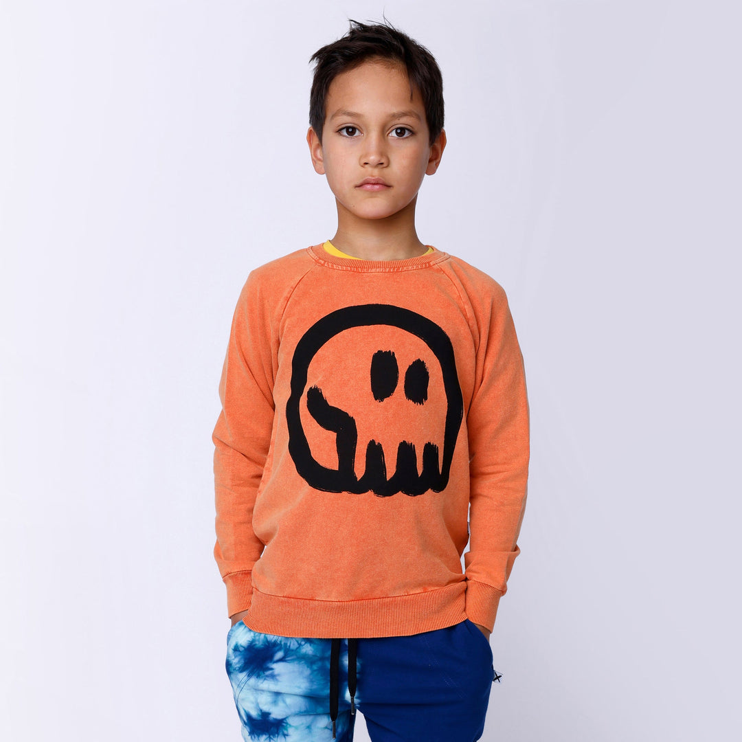 Minti Charcoal Skull Crew