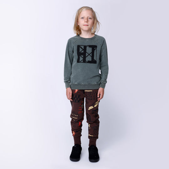 Minti Geometric Hi Crew