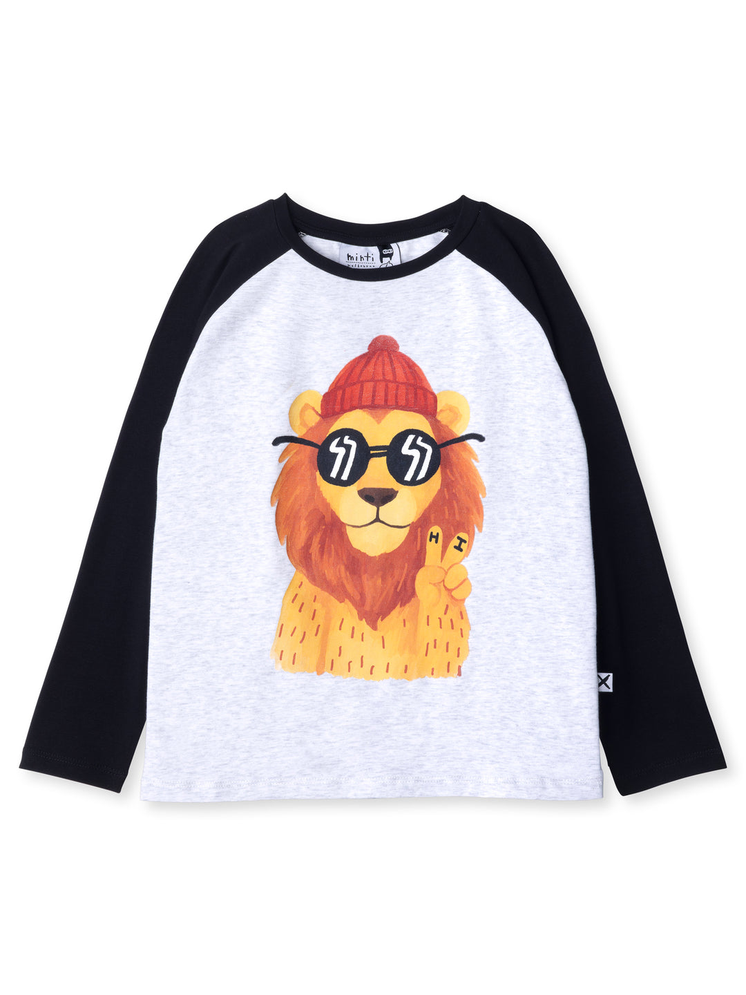 Minti kids clothing. Luxe raglan tee with contrast sleeves and neck. 190 Gram // 95% Cotton // 5% Elastane.