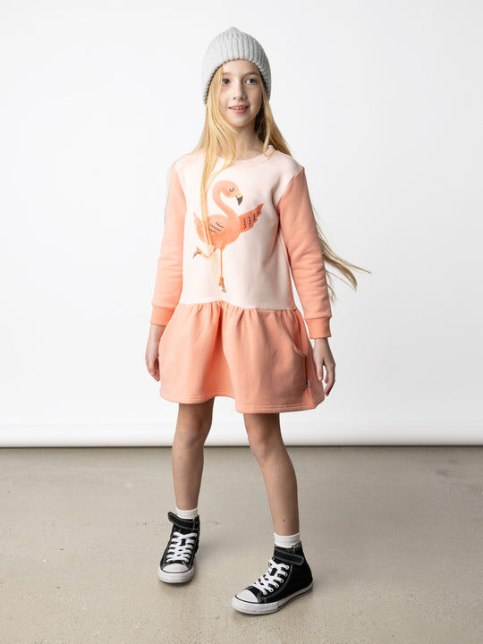 Minti Cruising Flamingo Furry Dress