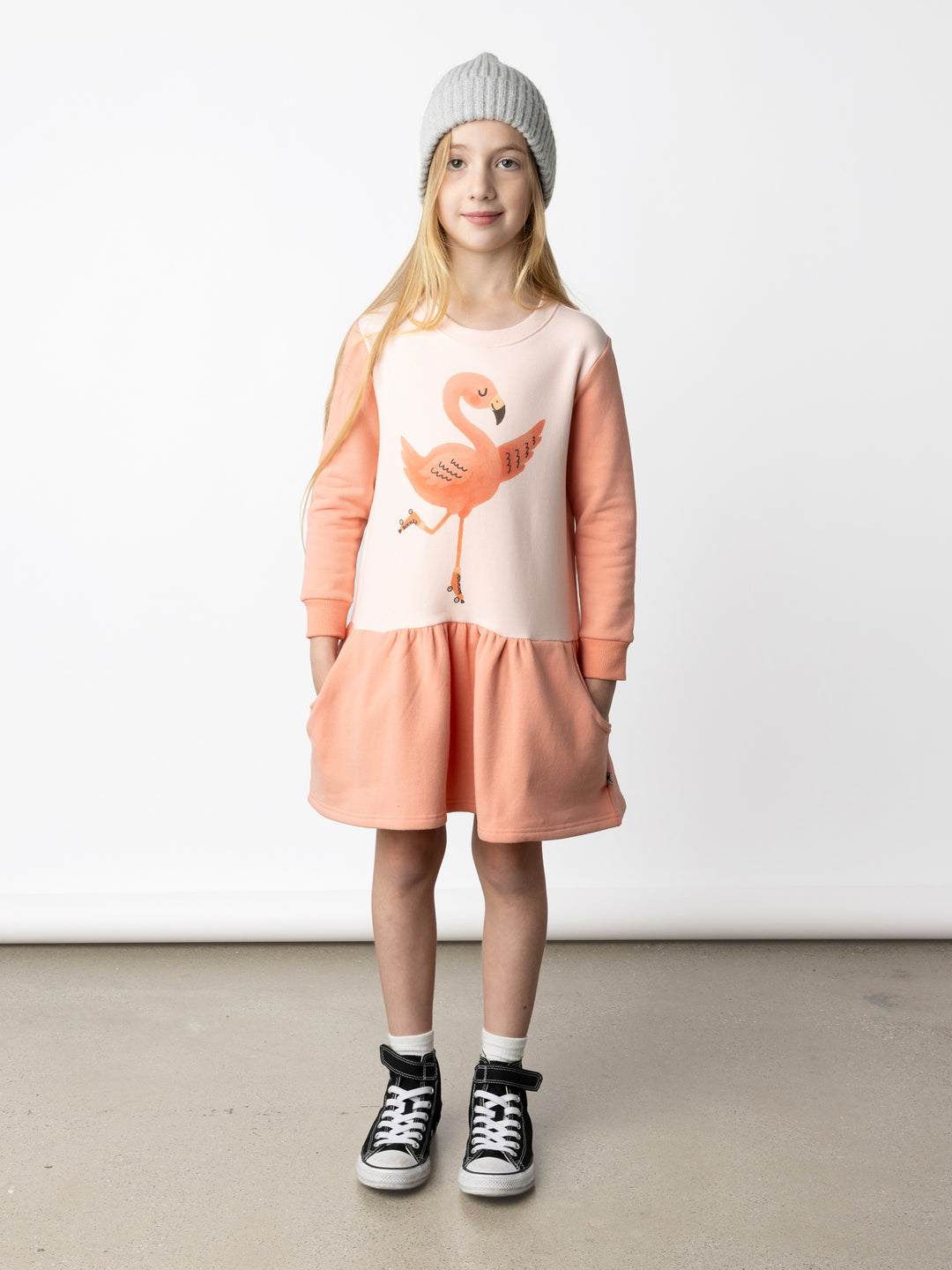 Minti Cruising Flamingo Furry Dress