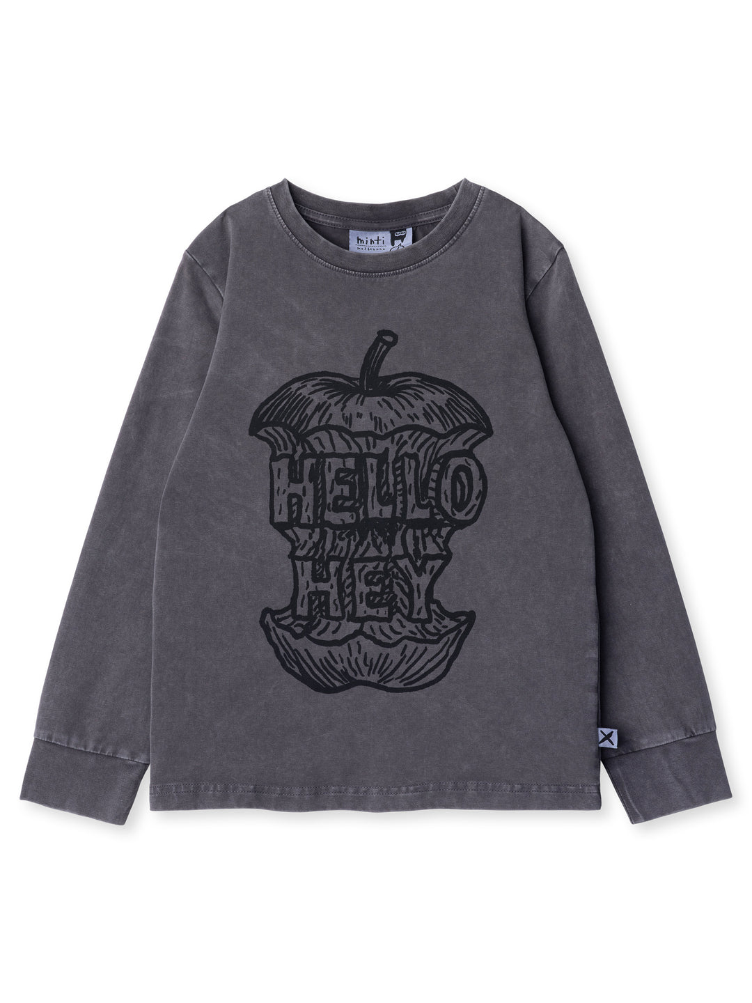 Minti kids clothing. Super luxe tee with self cuffs. 190 Gram // 95% Cotton // 5% Elastane.