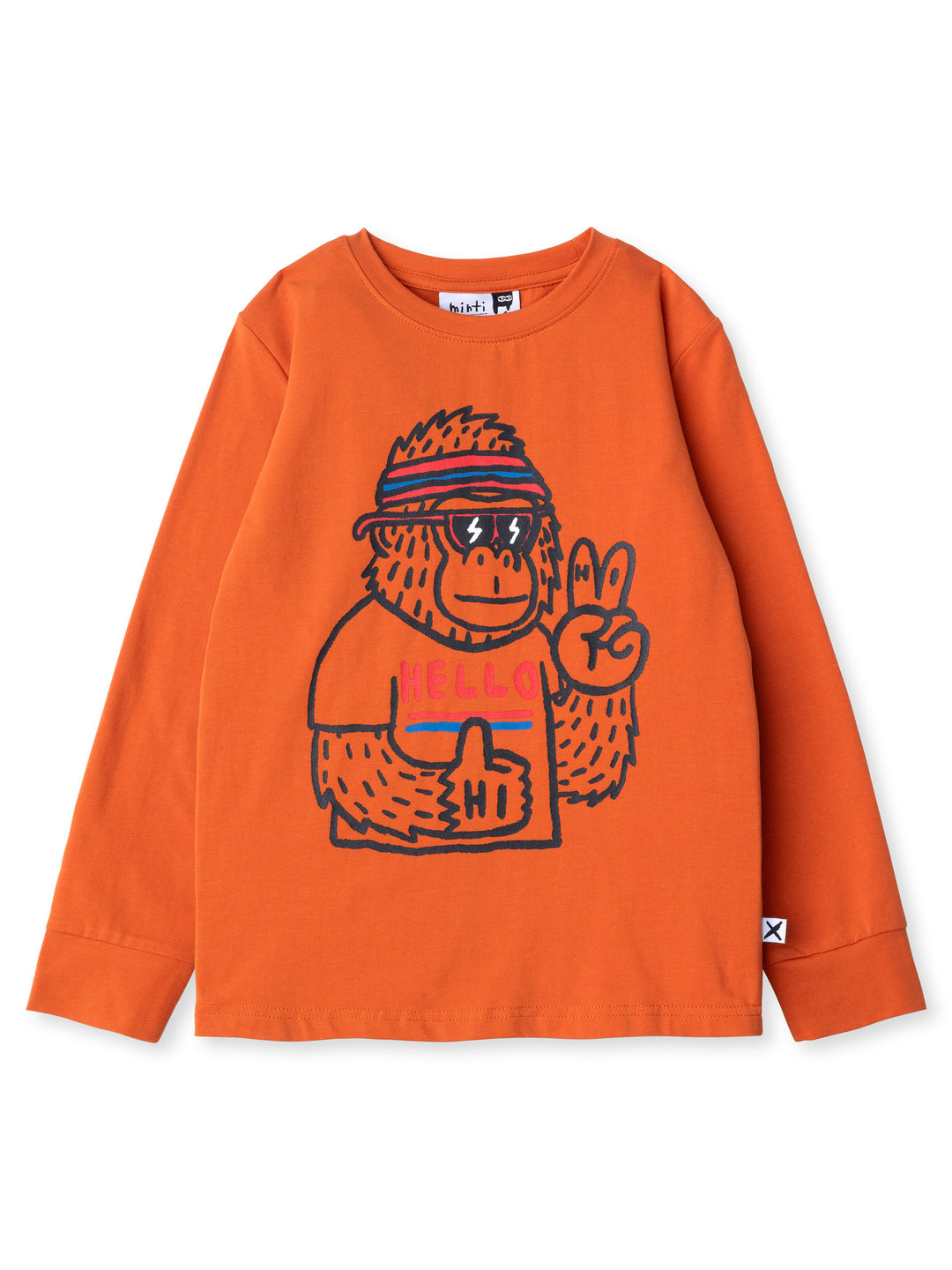 Minti kids clothing. Super luxe tee with self cuffs. 190 Gram // 95% Cotton // 5% Elastane.