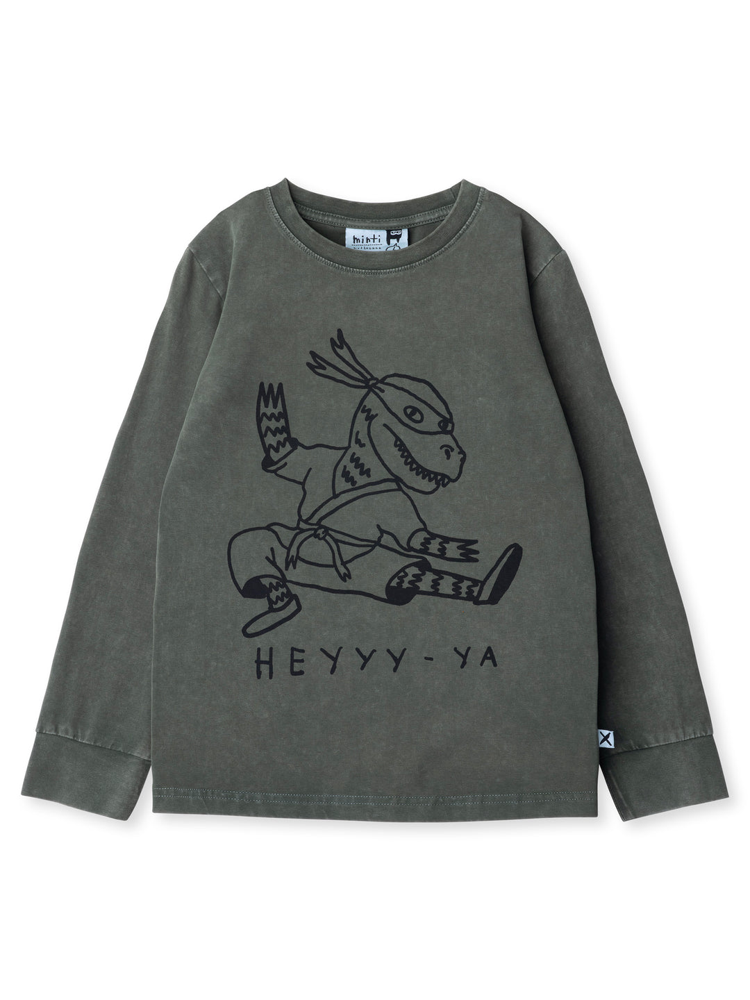 Minti kids clothing. Super luxe tee with self cuffs. 190 Gram // 95% Cotton // 5% Elastane.