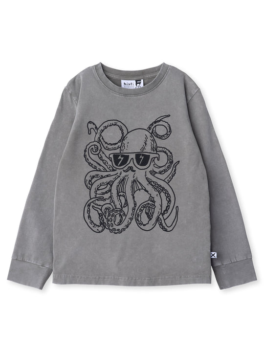 Minti kids clothing. Super luxe tee with self cuffs. 190 Gram // 95% Cotton // 5% Elastane.