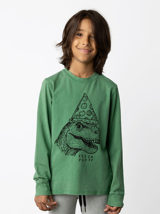 Minti kids clothing. Super luxe tee with self cuffs. 190 Gram // 95% Cotton // 5% Elastane.