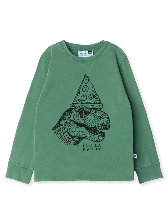 Minti kids clothing. Super luxe tee with self cuffs. 190 Gram // 95% Cotton // 5% Elastane.