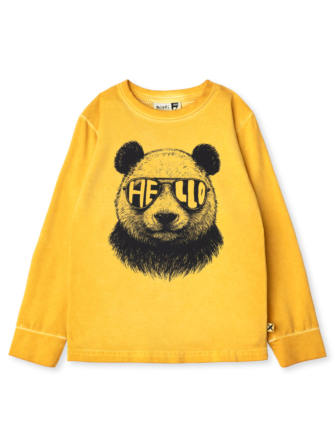 Minti kids clothing. Super luxe tee with self cuffs. 190 Gram // 95% Cotton // 5% Elastane.