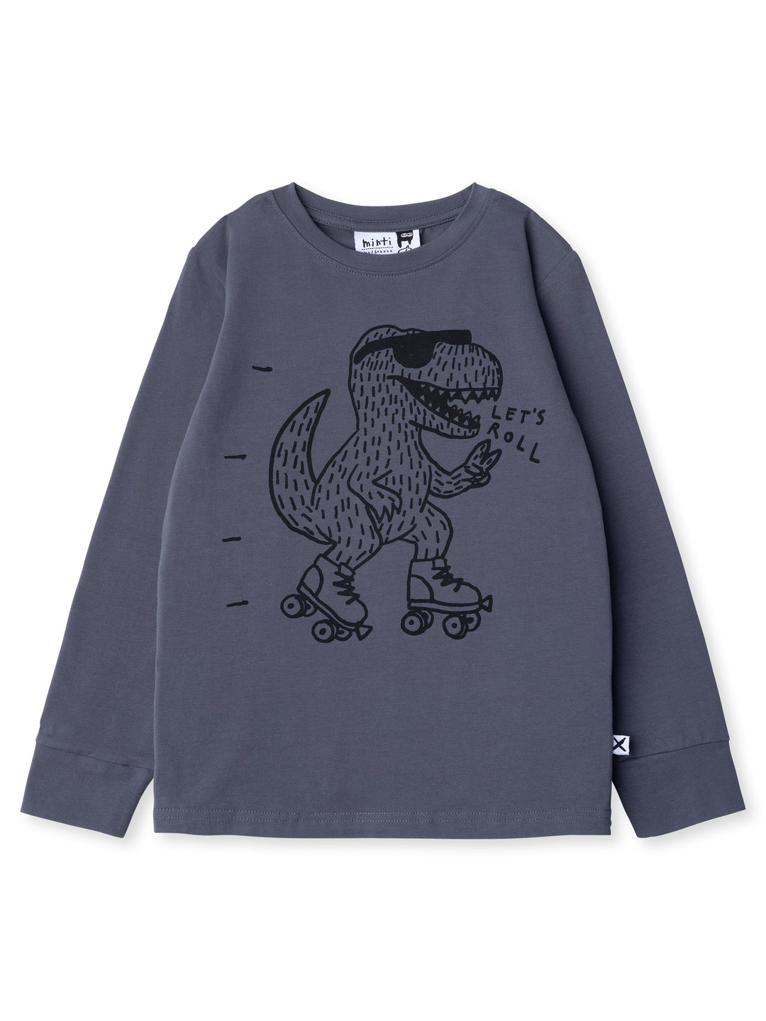 Minti kids clothing. Super luxe tee with self cuffs. 190 Gram // 95% Cotton // 5% Elastane.