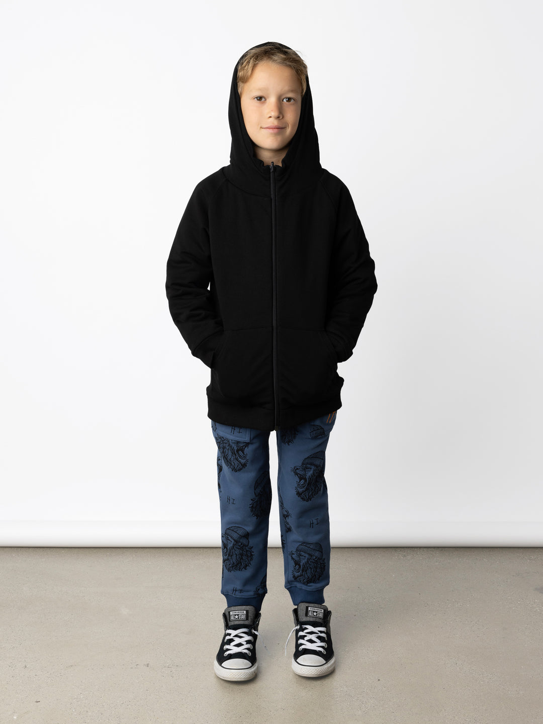 Minti Roar Furry Reversible Zip Up