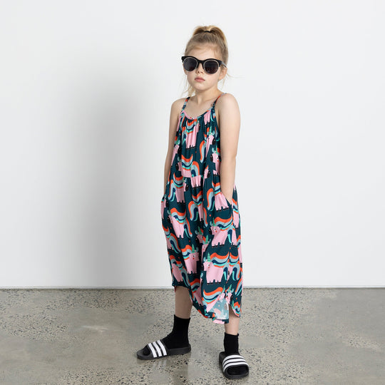 Minti Sporty Unicorns Midi Dress