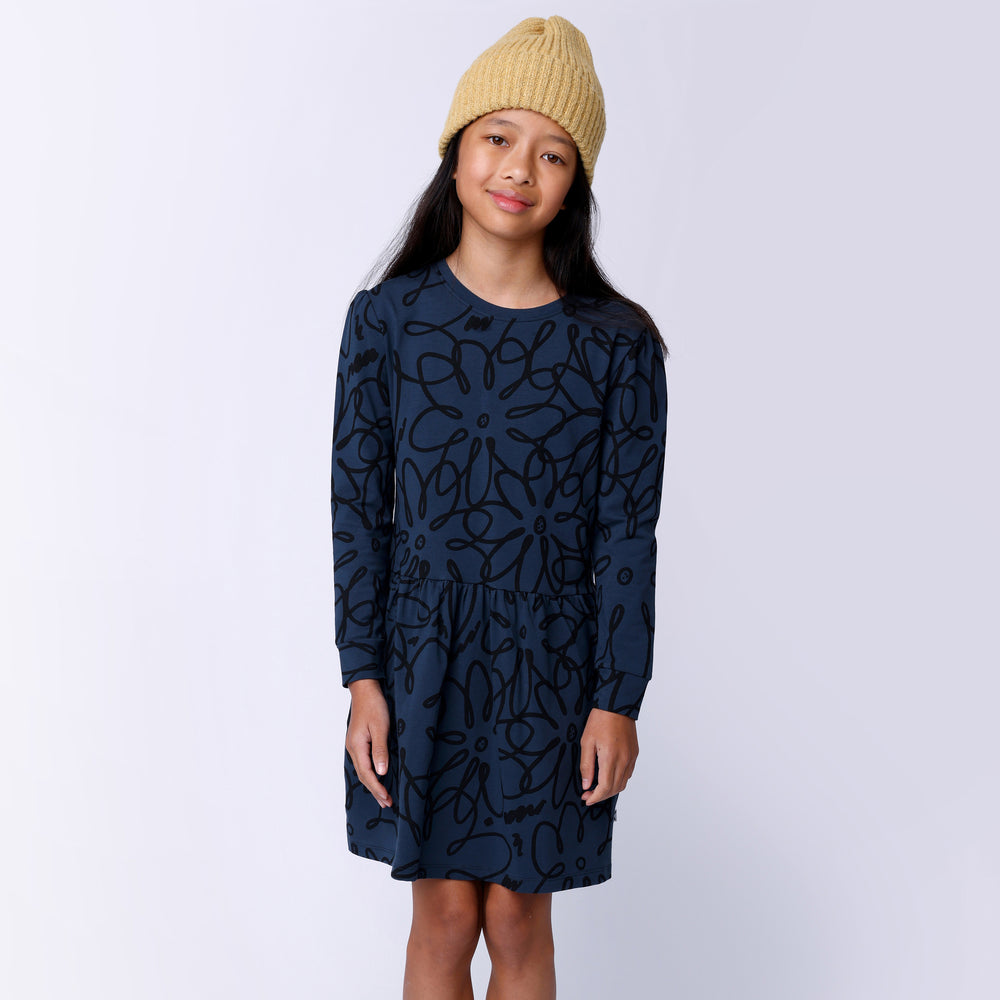 Minti Flower Outline Dress